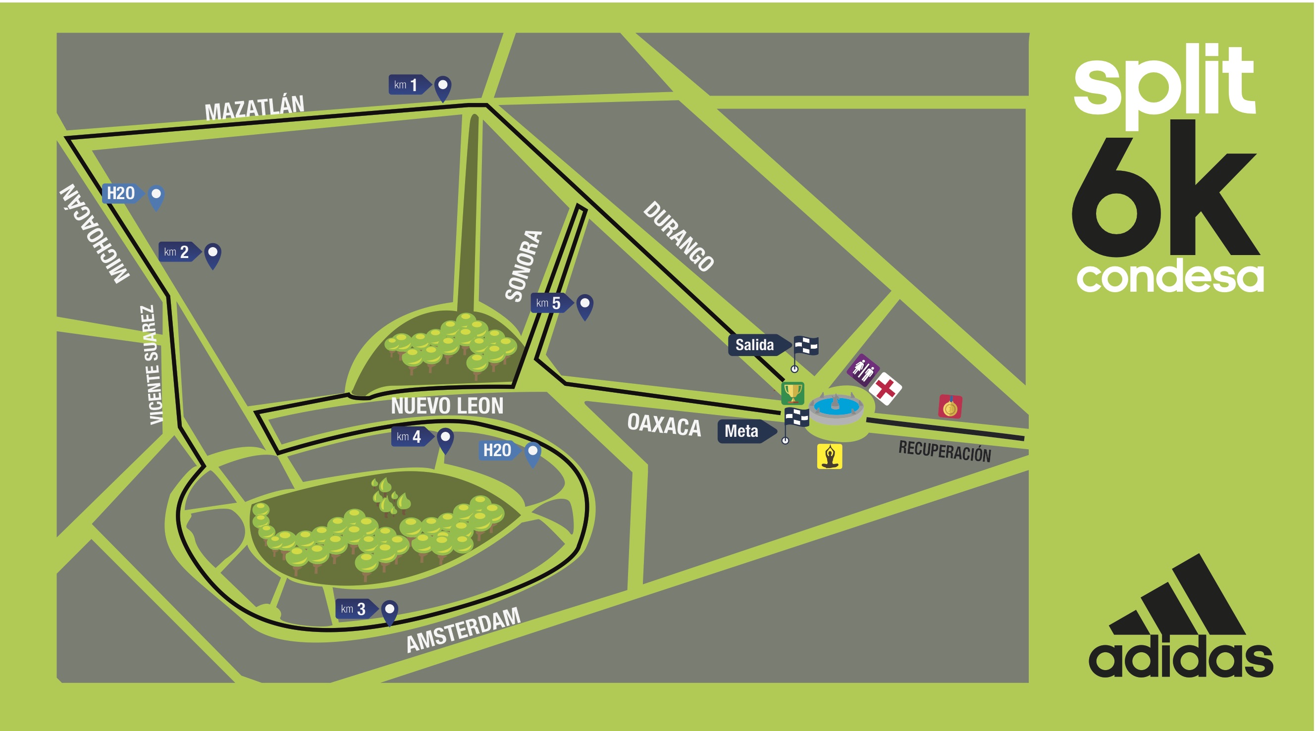 split adidas 2019 6k